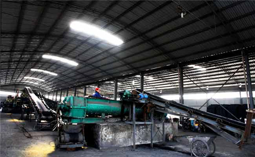 煤矸石燒結多孔磚生產車間